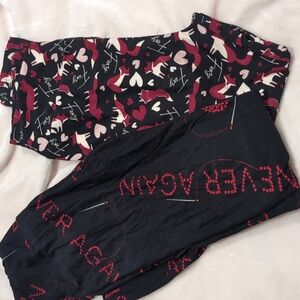 Lularoe leggings Valentine collection